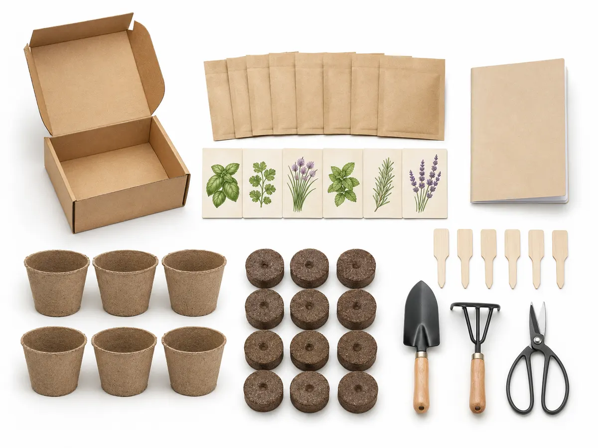 The individual herbs included in the Medicinal Garden Kit